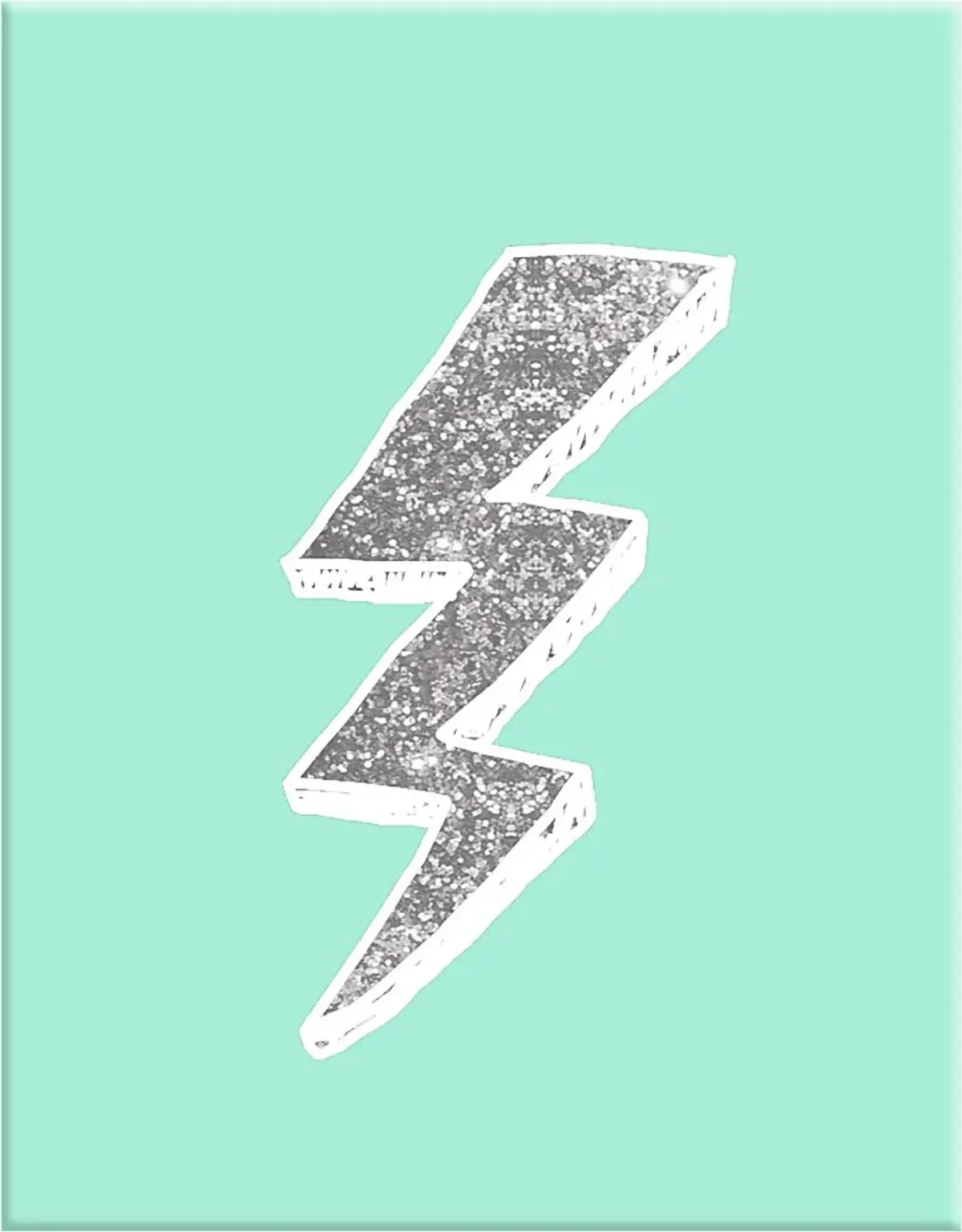 Kids Graphic Lightning Bolt Teal Artwork