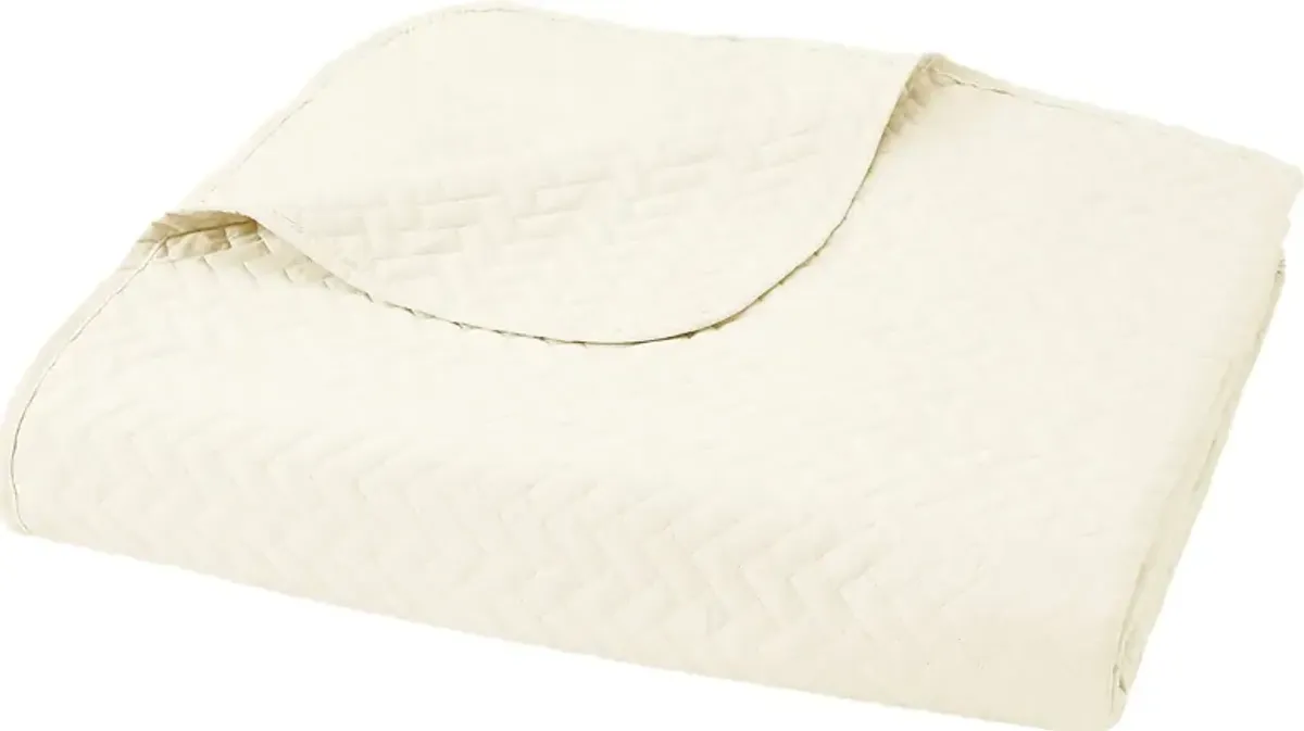 Belden Landing XXII Ivory 3 Pc Queen Coverlet Set