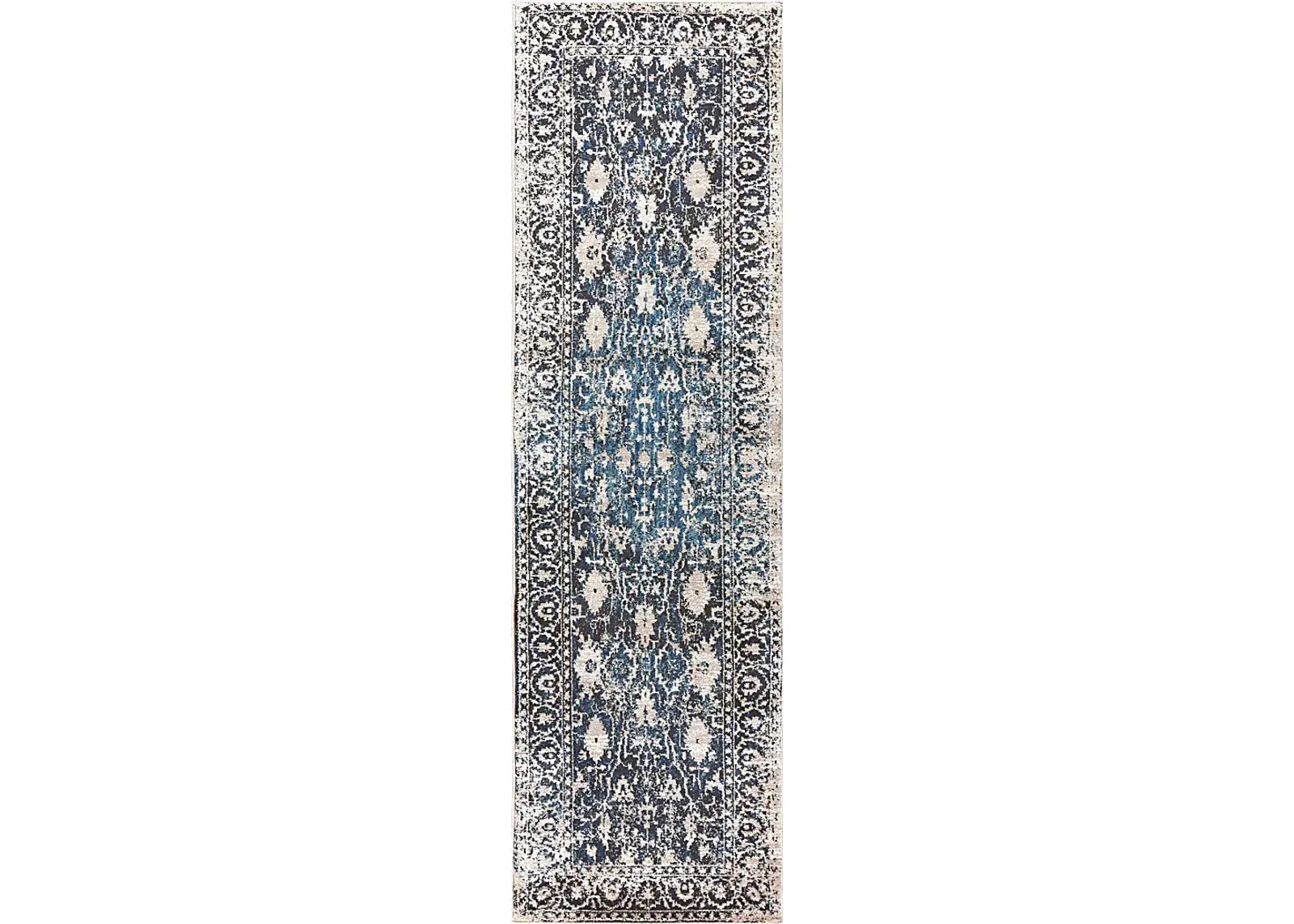 Delinda Taupe 2'3 x 7'7 Runner Rug