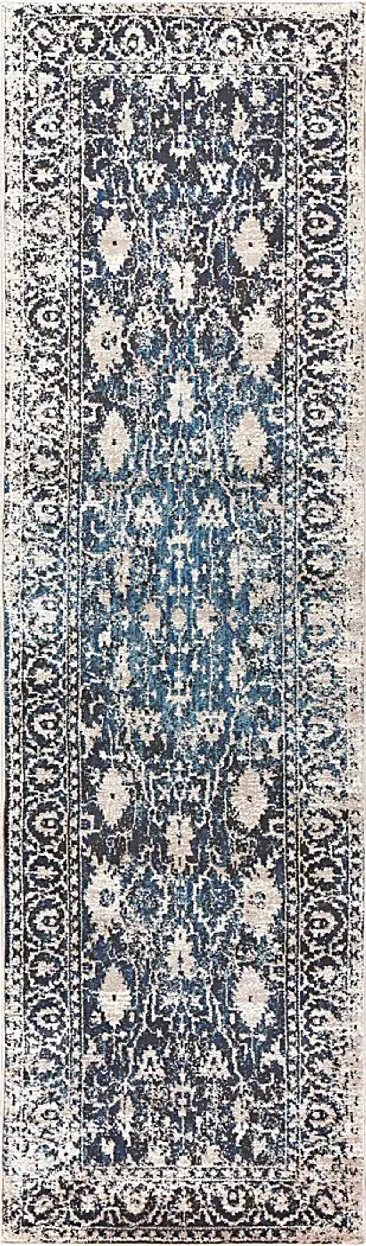 Delinda Taupe 2'3 x 7'7 Runner Rug