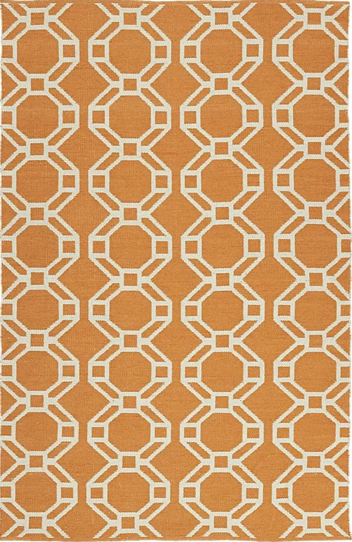 Alaric Orange 5' x 7'6 Indoor/Outdoor Rug