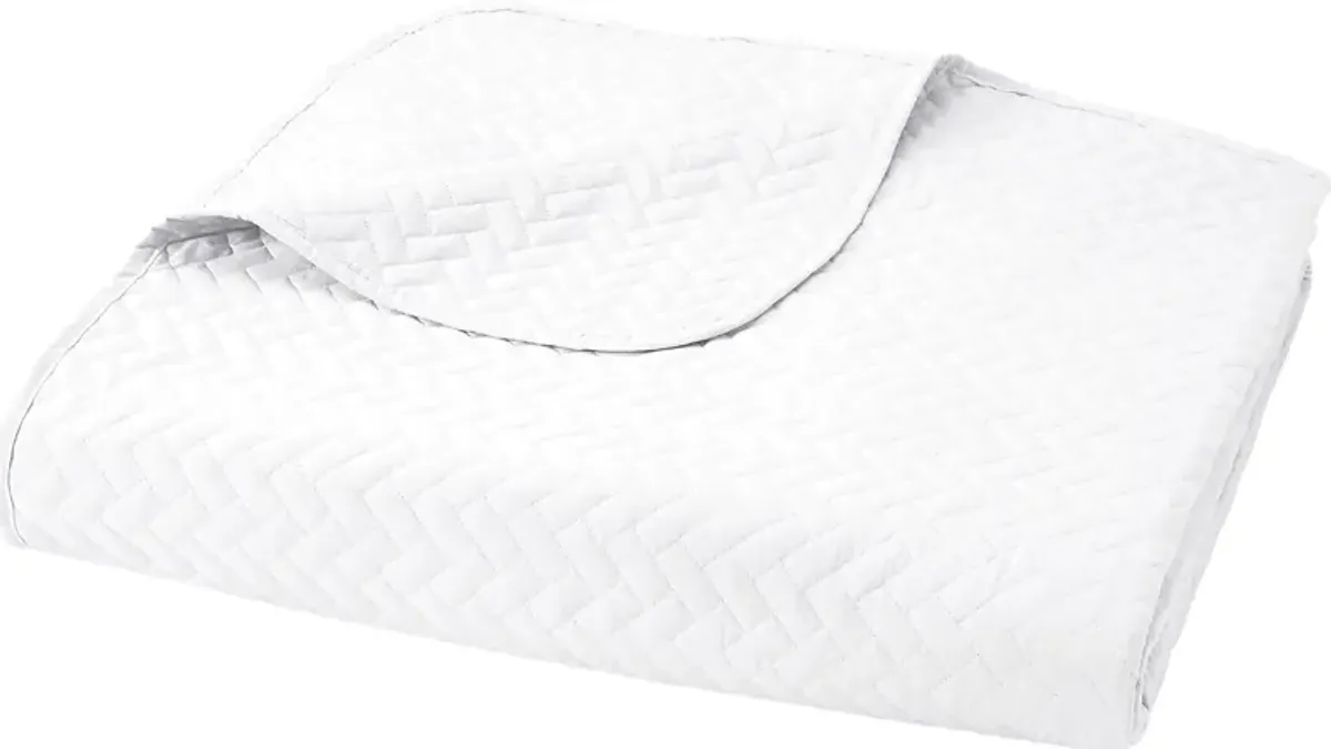 Belden Landing XXII White 3 Pc Queen Coverlet Set