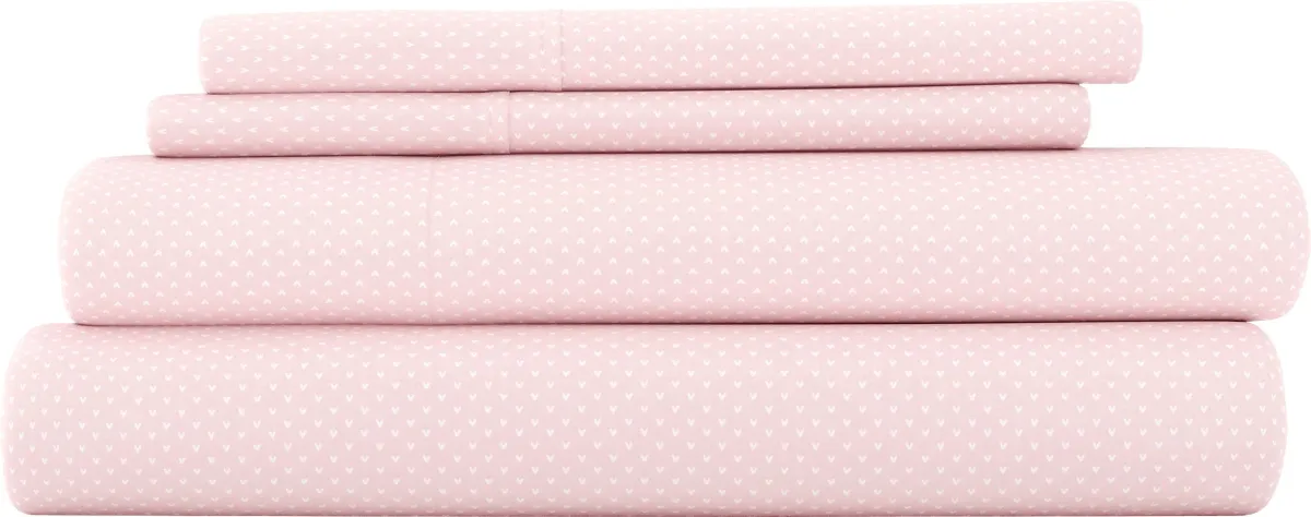 Belden Landing XXV Pink 4 Pc King Bed Sheet Set