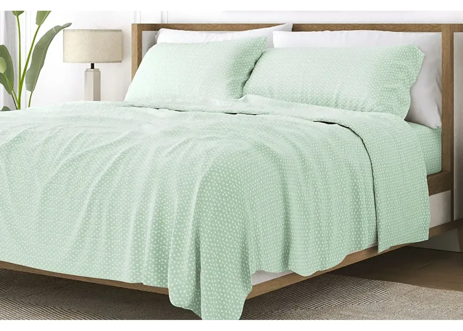 Belden Landing XXVII Jade 4 Pc King Bed Sheet Set