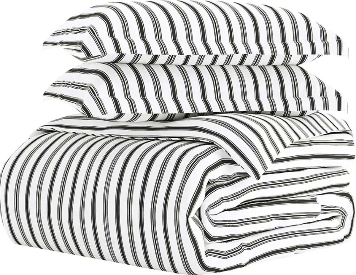 Belden Landing XXXI Gray 3 Pc Queen Duvet Set