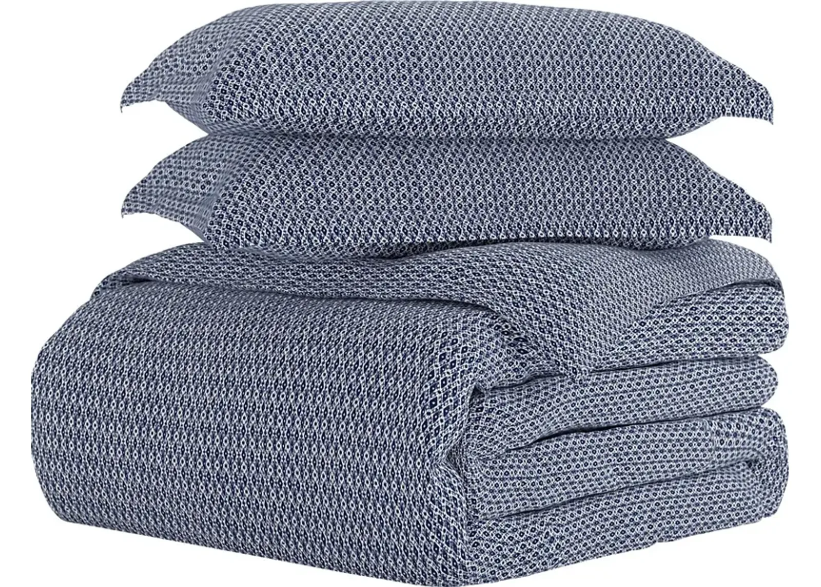 Belden Landing XXXIII Navy 3 Pc Queen Duvet Set