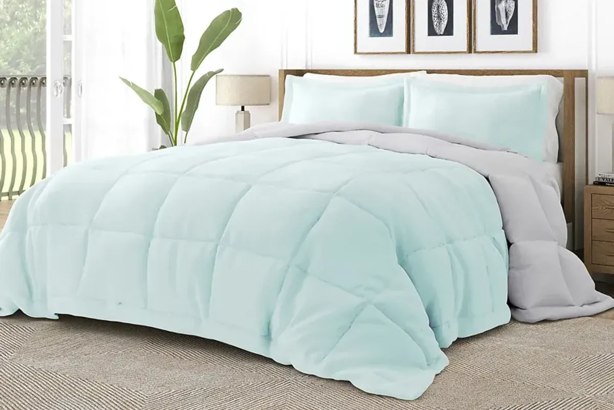 Belden Landing XXXIV Aqua 3 Pc King Comforter Set