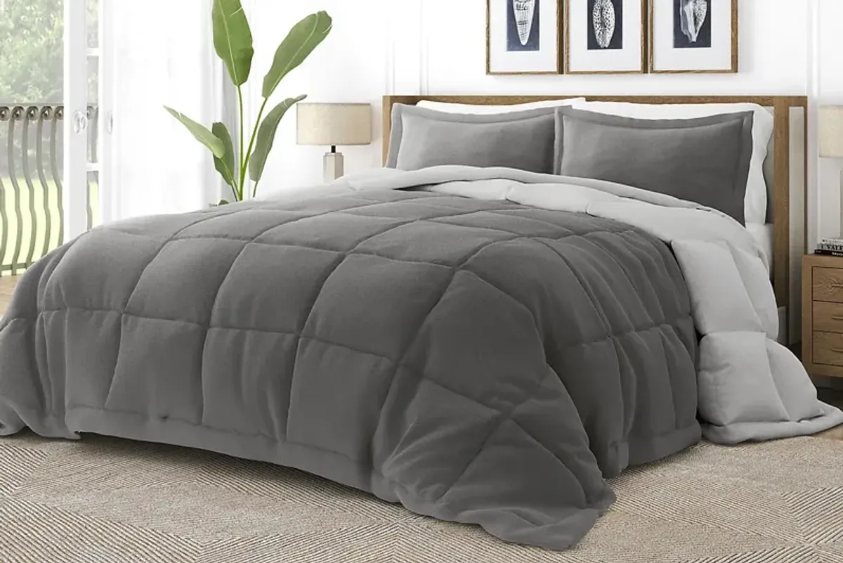 Belden Landing XXXIV Gray 3 Pc Queen Comforter Set