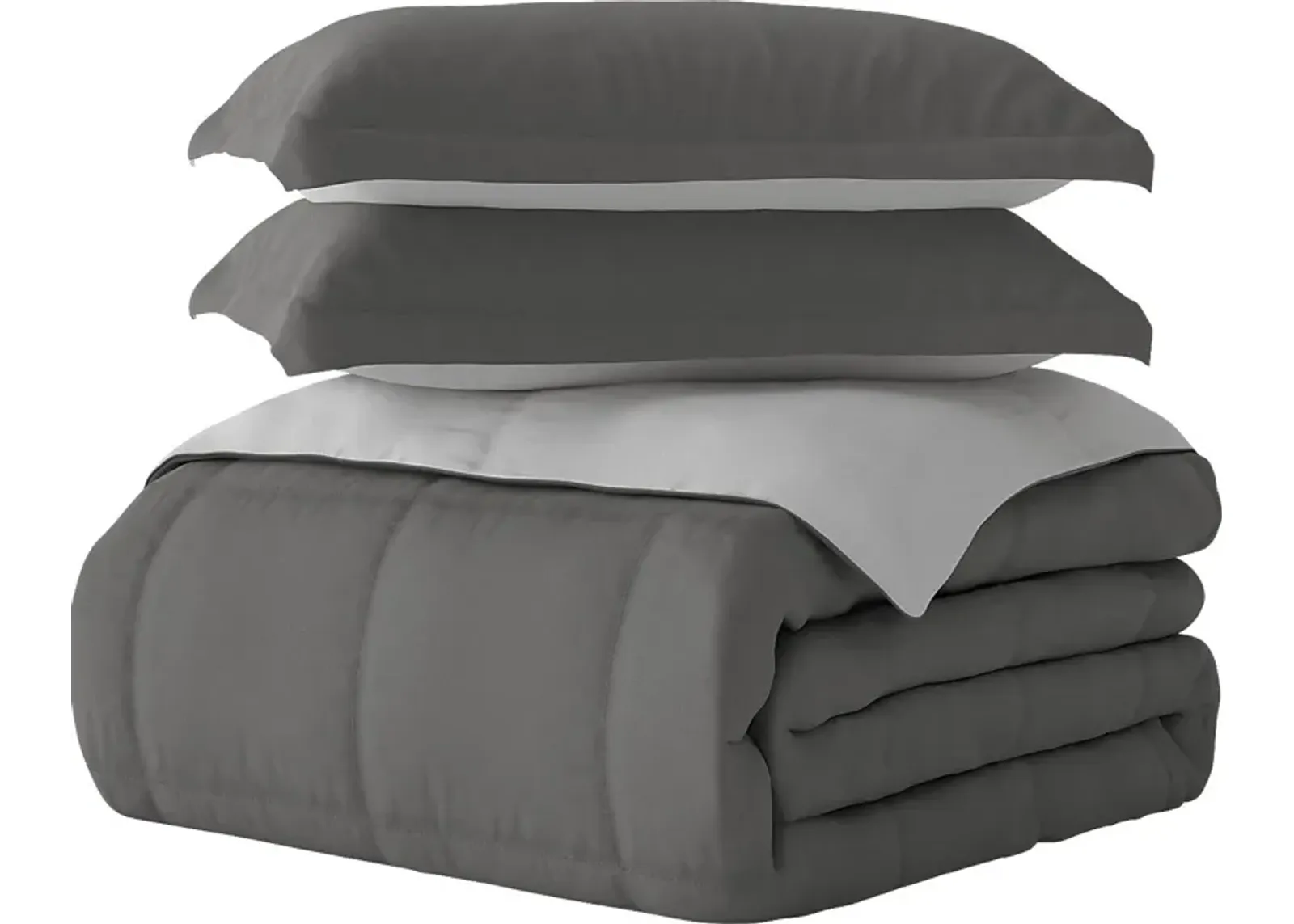 Belden Landing XXXIV Gray 3 Pc Queen Comforter Set