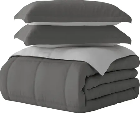 Belden Landing XXXIV Gray 3 Pc Queen Comforter Set