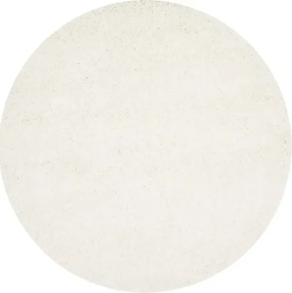 Cleona White 4' Round Rug