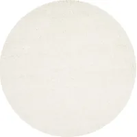 Cleona White 4' Round Rug