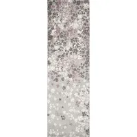 Cleora Light Gray 2'6 x 8' Runner Rug