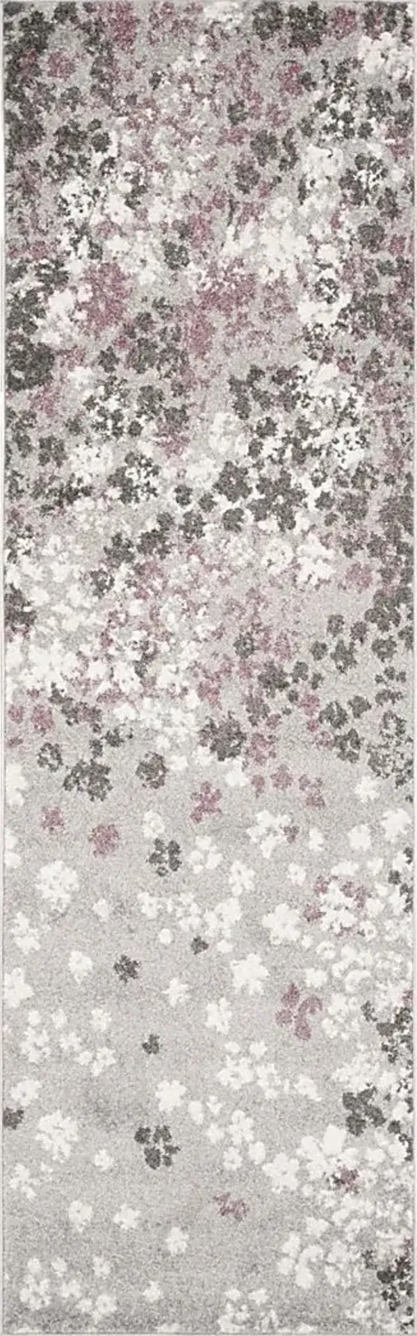Cleora Light Gray 2'6 x 8' Runner Rug