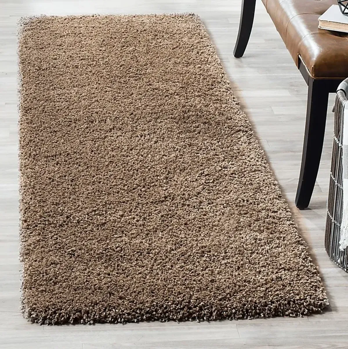 Cleona Taupe 2' x 7' Runner Rug