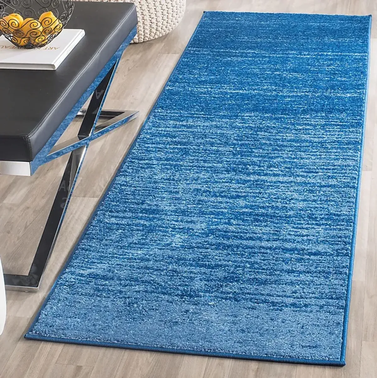 Omeir Blue 2'6 x 8' Runner Rug