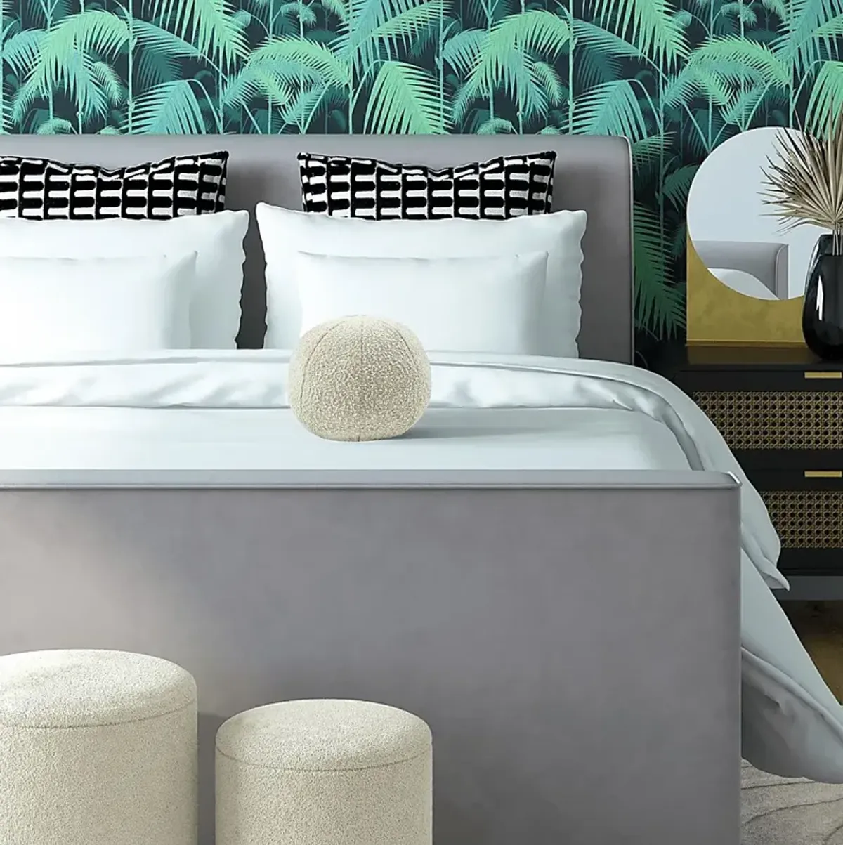 Lola Ann I Beige Pillow