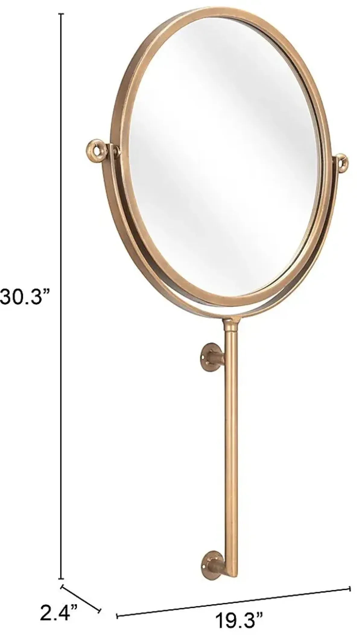 Basine Gold Mirror