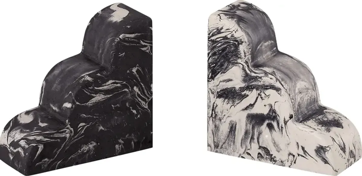 Viella Gray Bookends, Set of 2