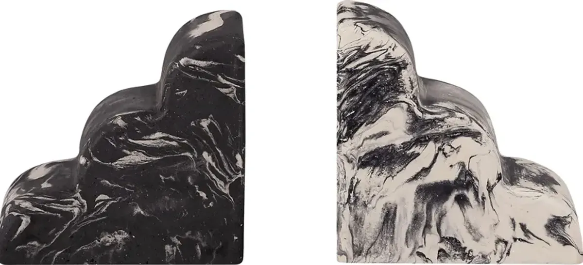 Viella Gray Bookends, Set of 2