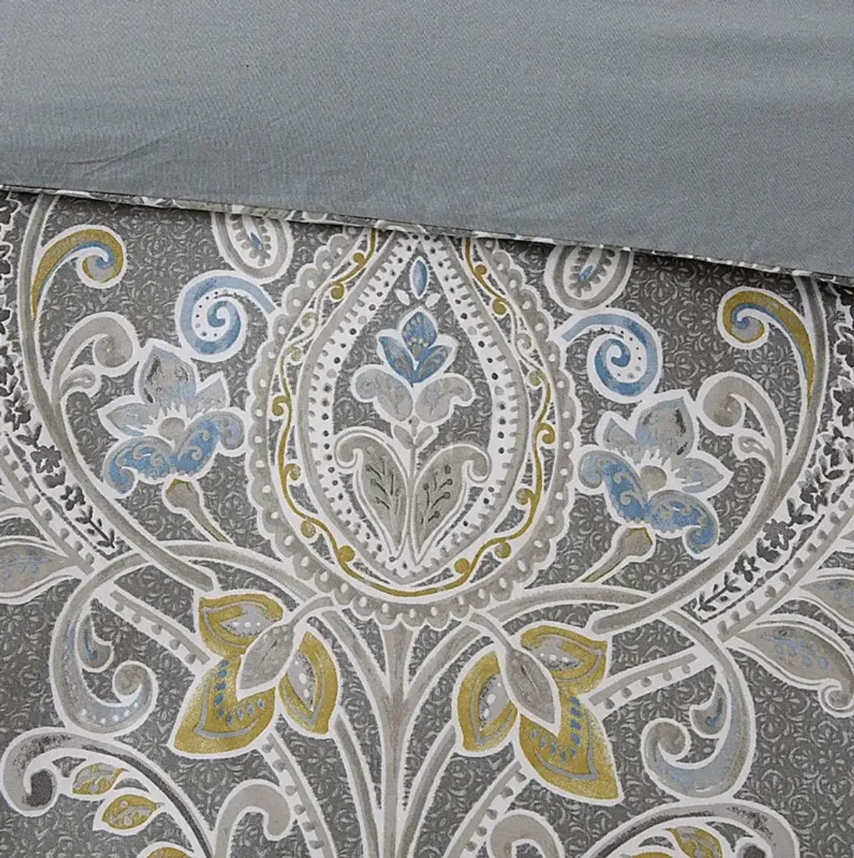 Lulon Gray 6 Pc Queen Comforter Set