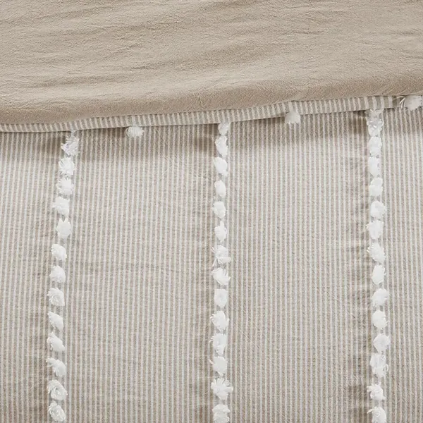 Lackender Taupe 3 Pc Full/Queen Duvet Set