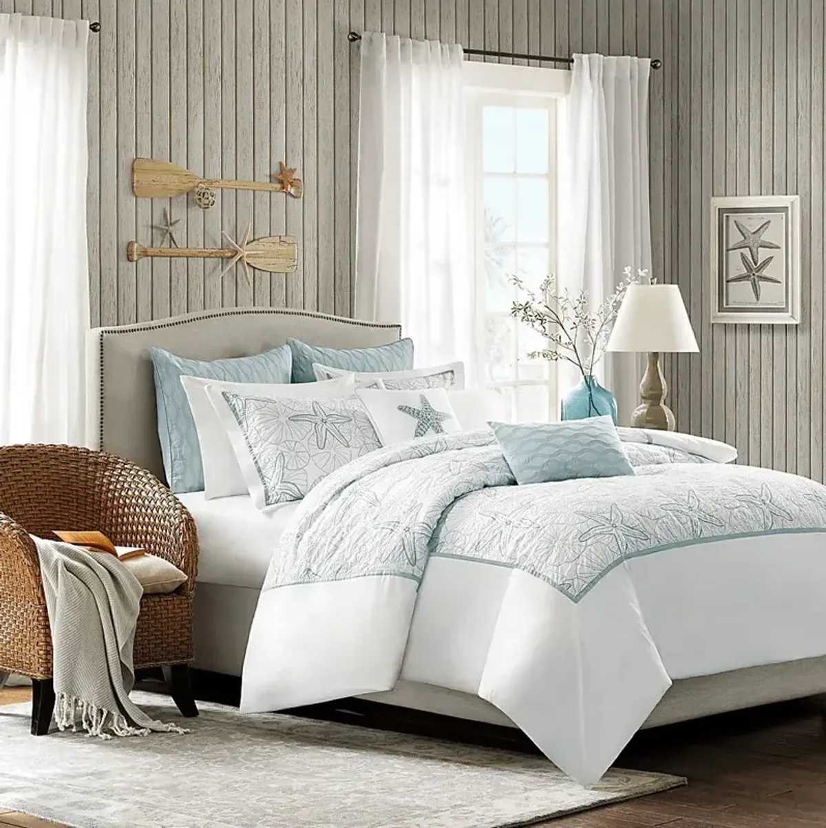 Muscatine White 3 Pc Full/Queen Duvet Set