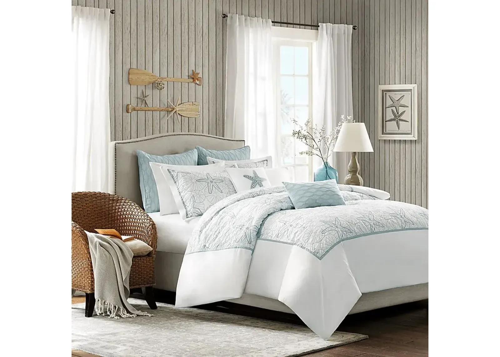 Muscatine White 3 Pc King Duvet Set