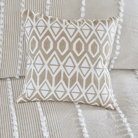 Lackender Taupe Accent Pillow