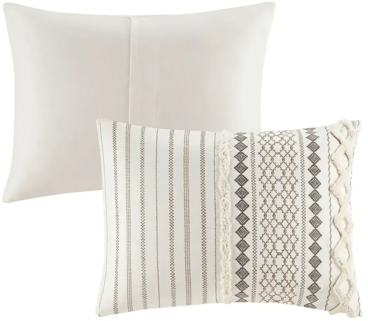 Plaen Ivory 3 Pc King/California King Comforter Set