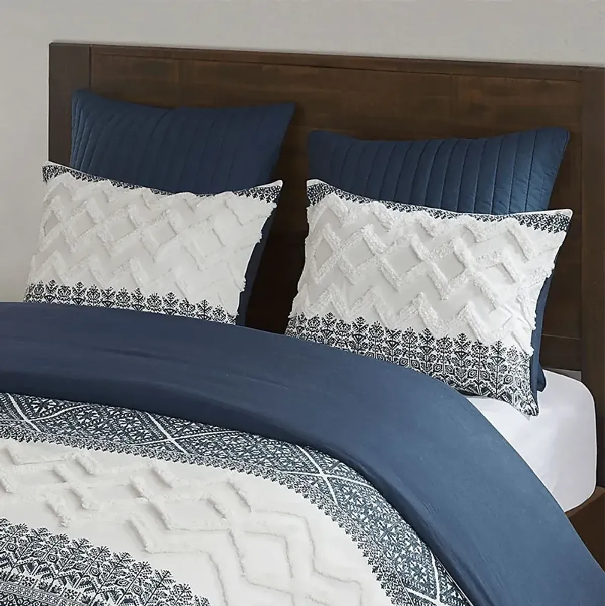 Poweshick Navy 3 Pc Full/Queen Comforter Set