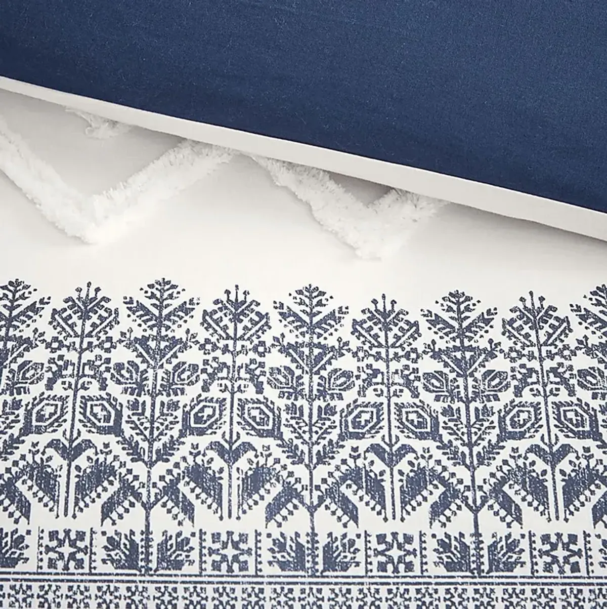 Poweshick Navy 3 Pc Full/Queen Comforter Set