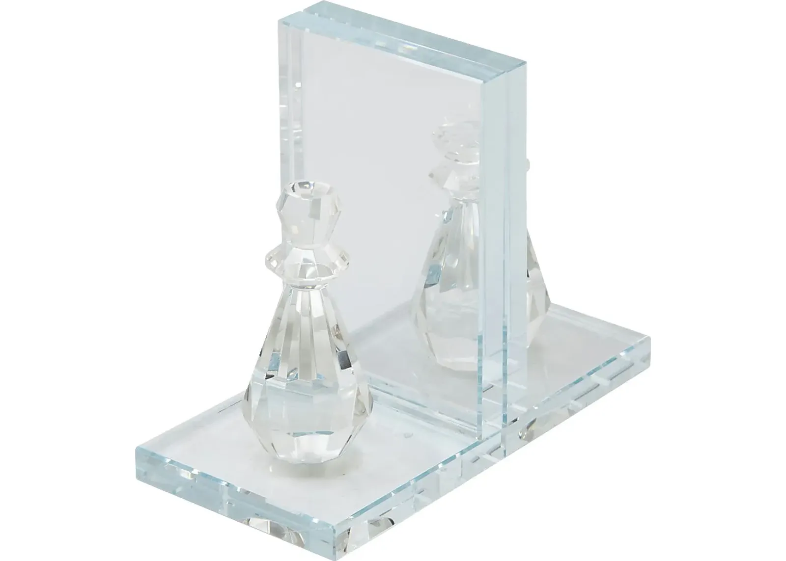 Faircrest Clear Bookends