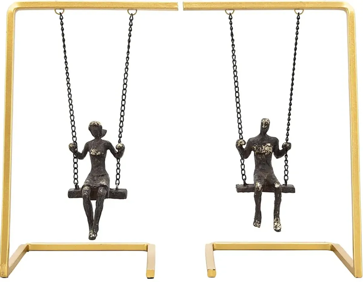 Edentonlane Gold Bookends