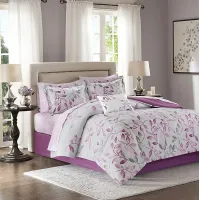 Palmyra Purple 9 Pc Full Comforter Set