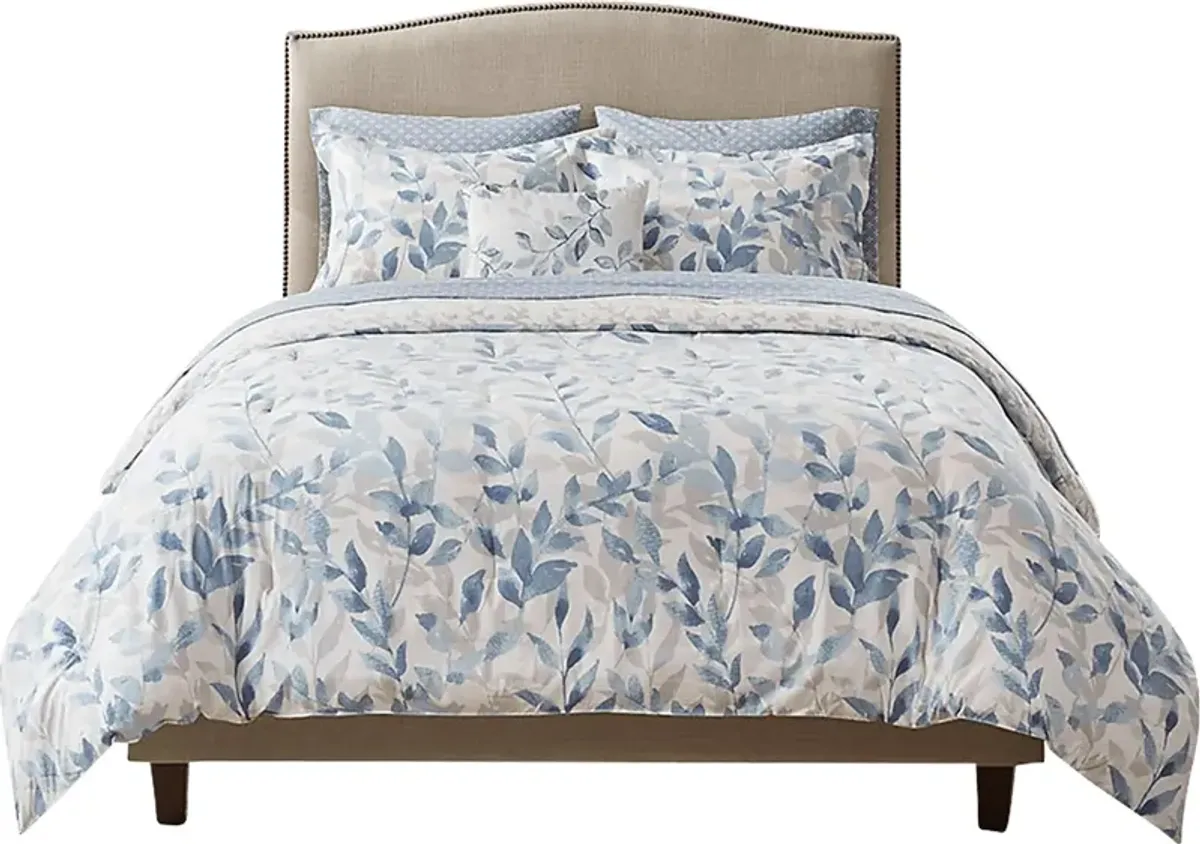 Picayne Blue 6 Pc Twin Comforter Set