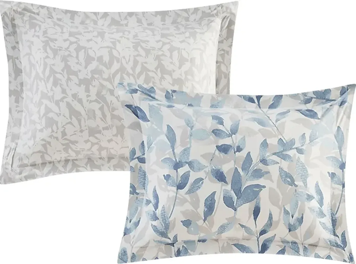 Picayne Blue 6 Pc Twin Comforter Set