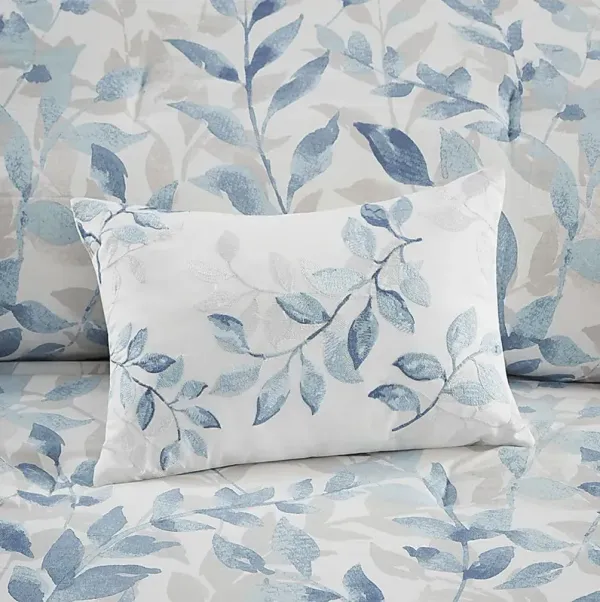 Picayne Blue Twin Comforter Set