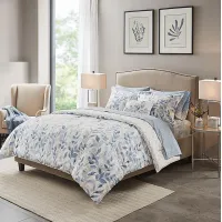 Picayne Blue 8 Pc King Comforter Set