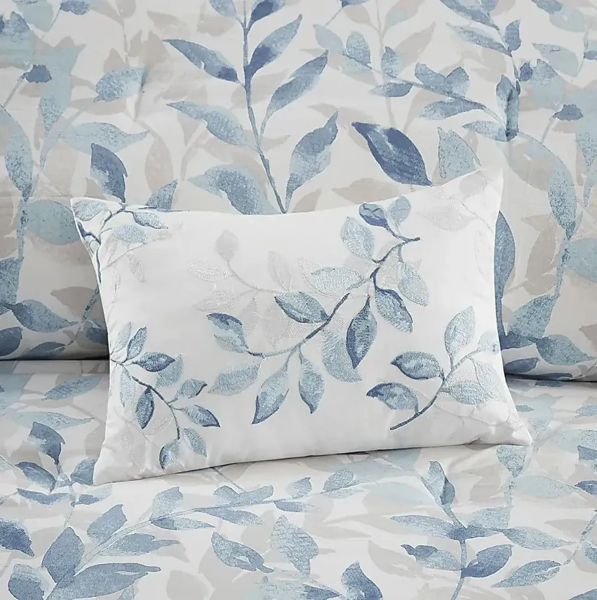 Picayne Blue 8 Pc California King Comforter Set