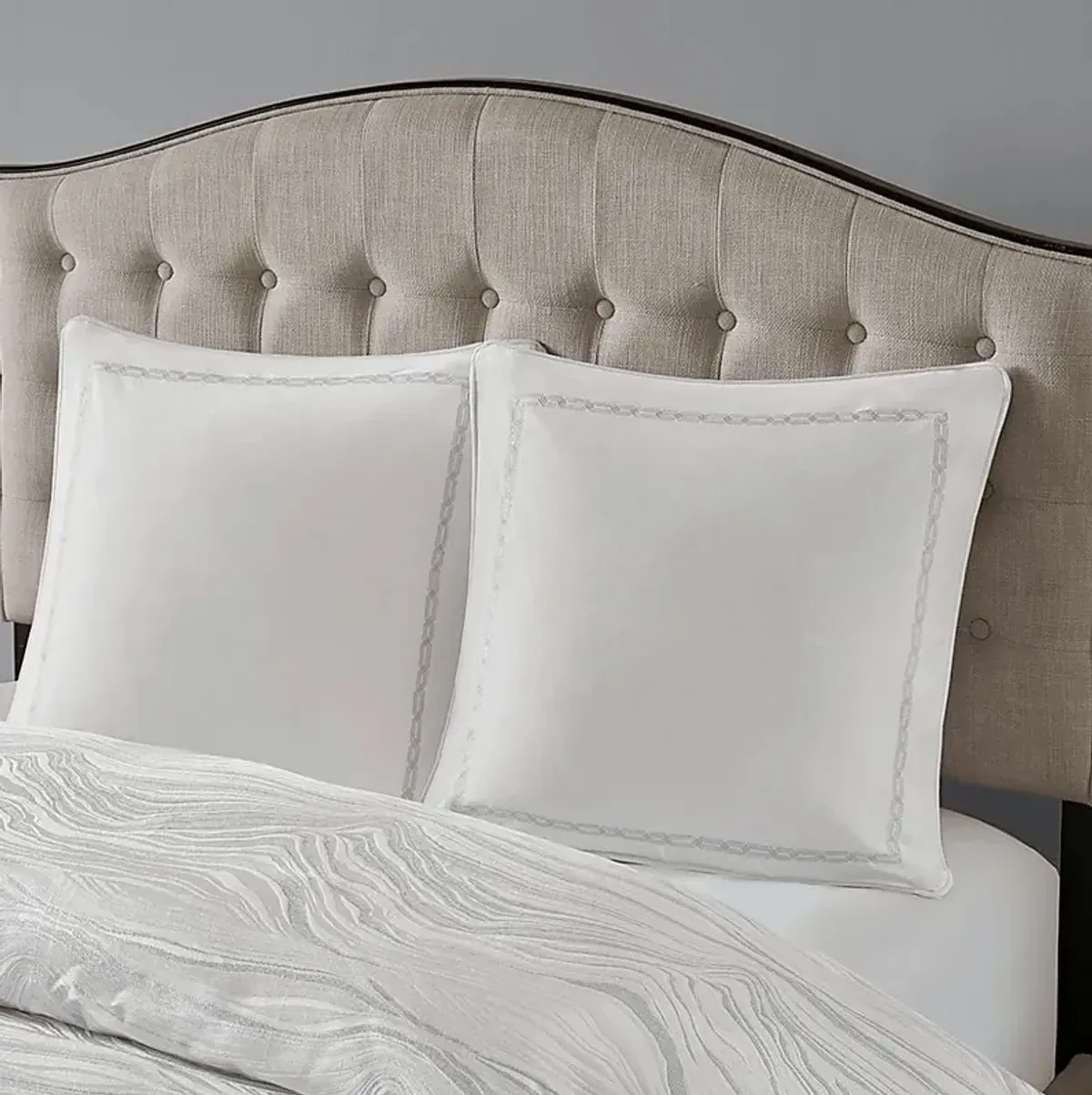 Porteous White 8 Pc Queen Comforter Set