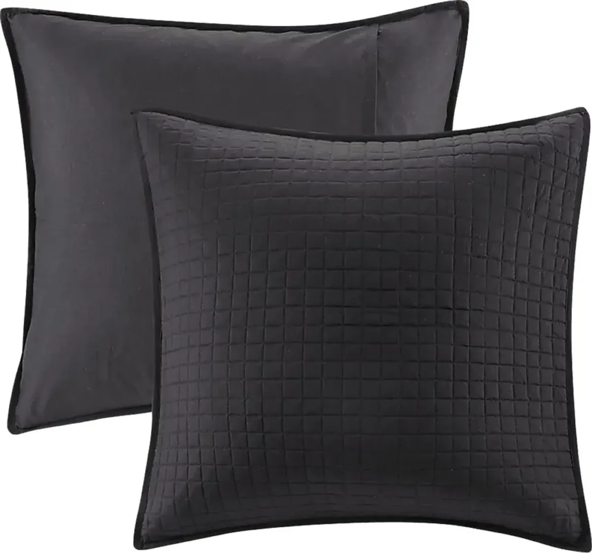 Shamilar Black 7 Pc Full/Queen Coverlet Set