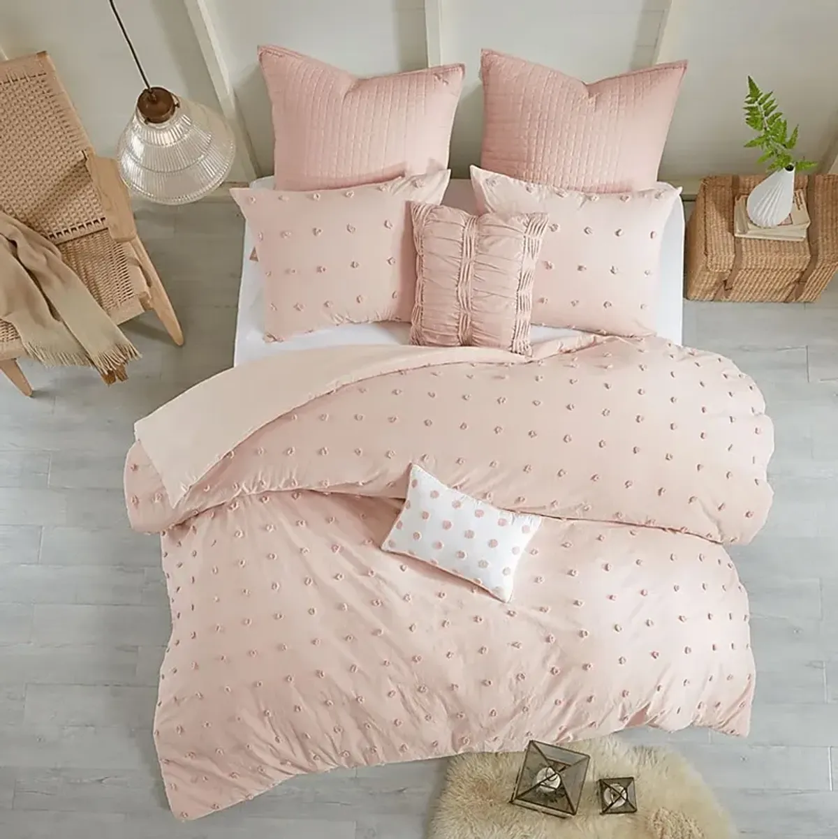 Stroelitz Pink 5 Pc Twin/Twin XL Duvet Set