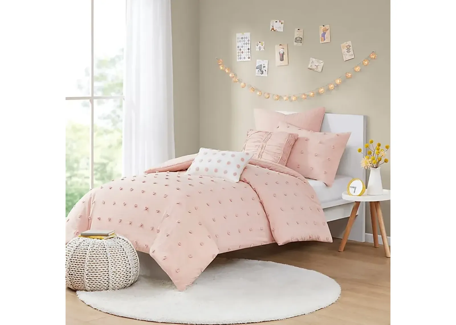 Stroelitz Pink 5 Pc Twin/Twin XL Duvet Set