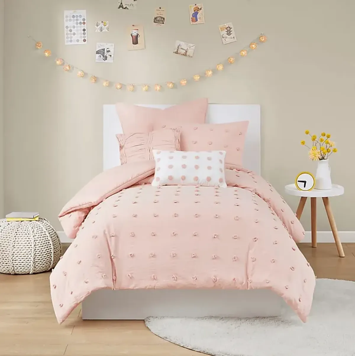 Stroelitz Pink 7 Pc Full/Queen Duvet Set