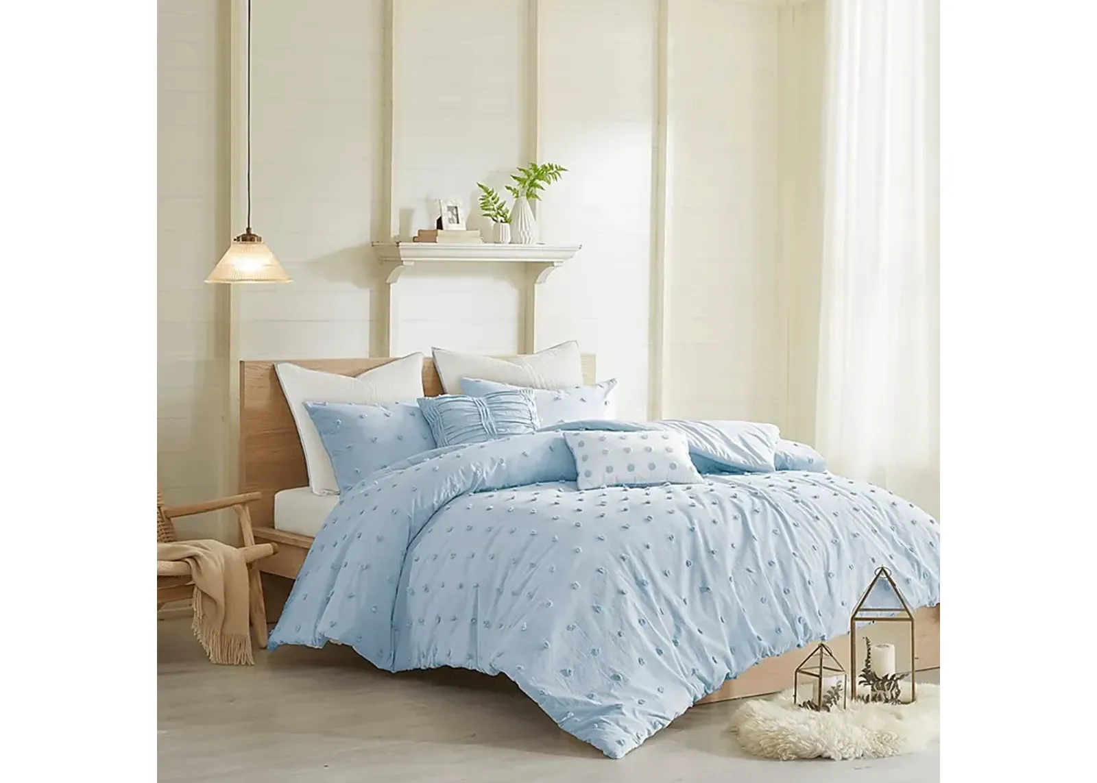 Stroelitz Blue 7 Pc Full/Queen Duvet Set