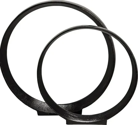 Hasletiers Black Sculpture, Set of 2