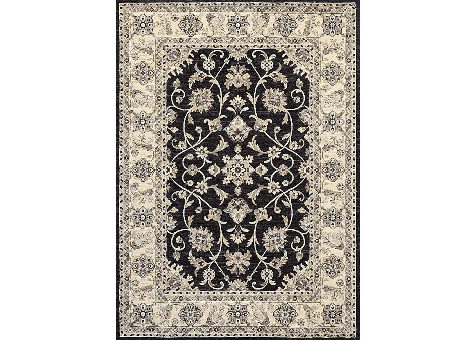 Grelck Black 5'3 x 7'6 Rug