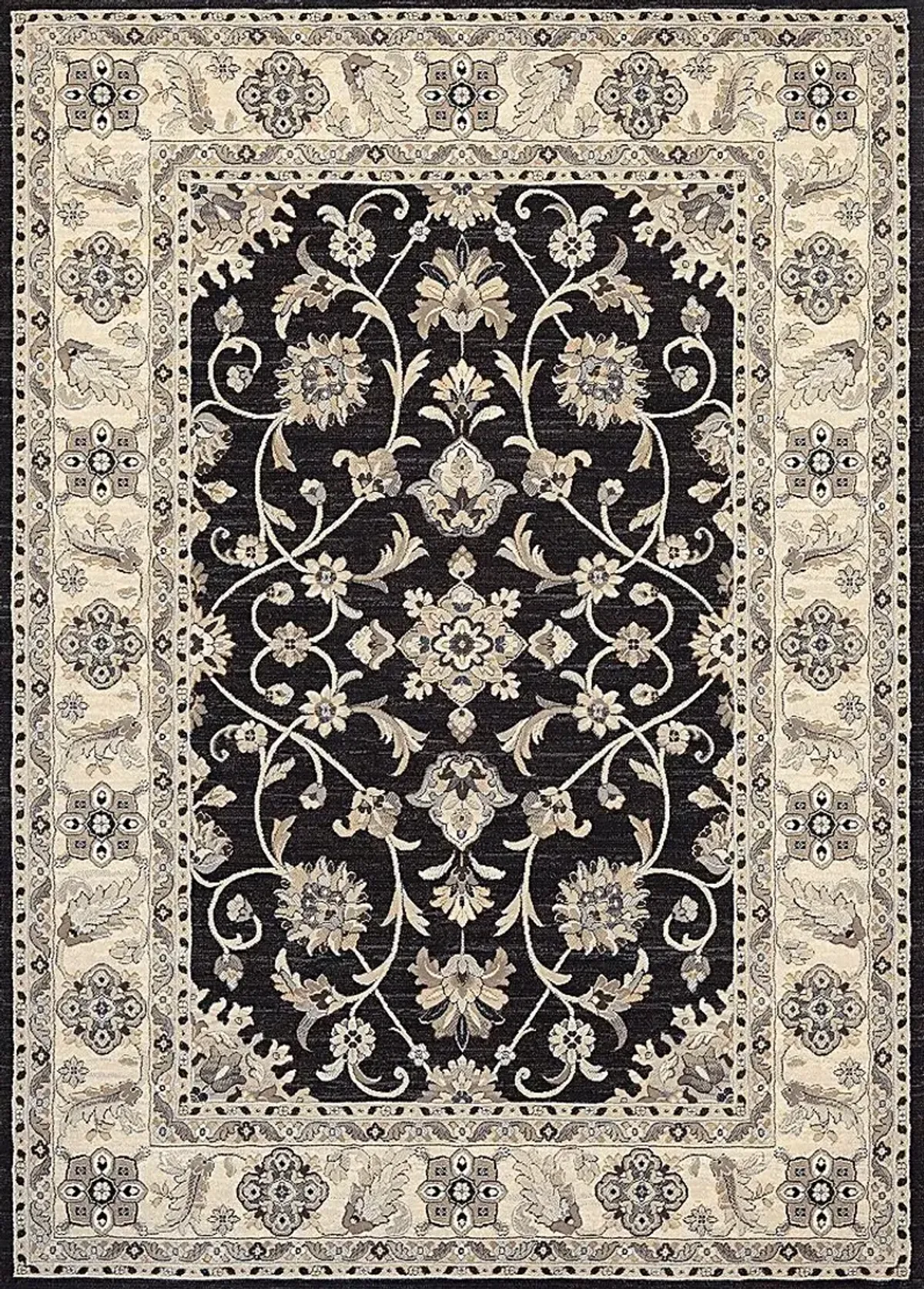 Grelck Black 5'3 x 7'6 Rug