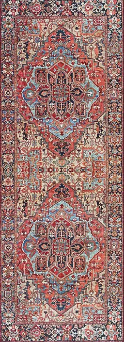 Red-Blue-Beige-Green color